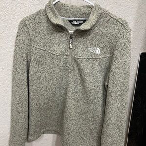 The North Face Gray Quarter-Zip Sweater